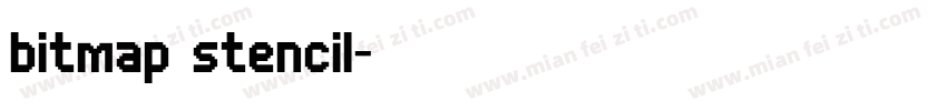 bitmap stencil字体转换